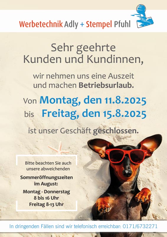 Wir machen Sommerurlaub
